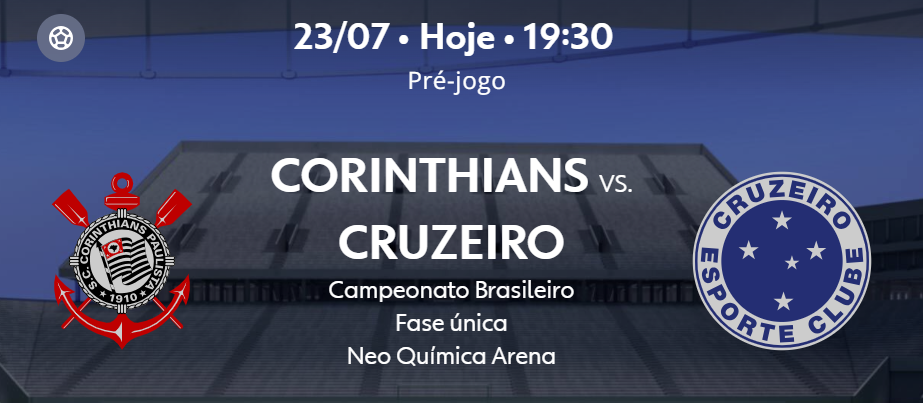 Teste Iptv - Corinthians x Cruzeiro