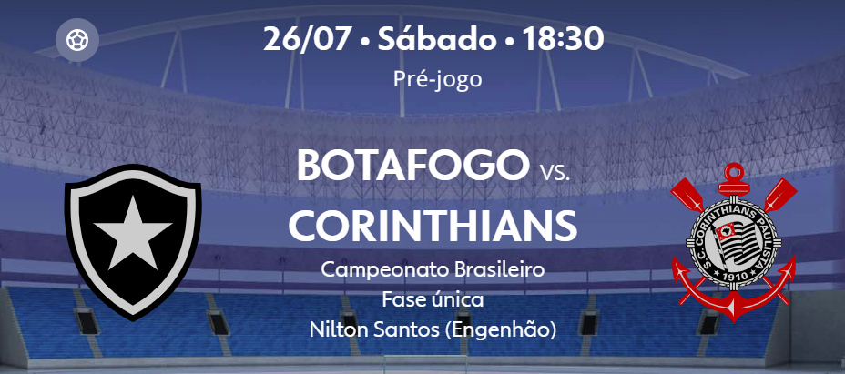 Teste Iptv: Corinthians x Botafogo