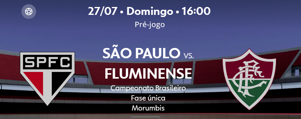 Teste IPTV: São Paulo x Fluminense