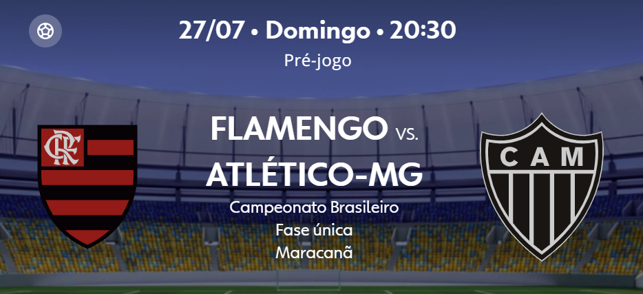 Teste IPTV: Flamengo x Atlético‑MG