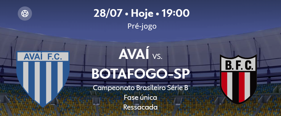Teste IPTV: Avaí x Botafogo-SP