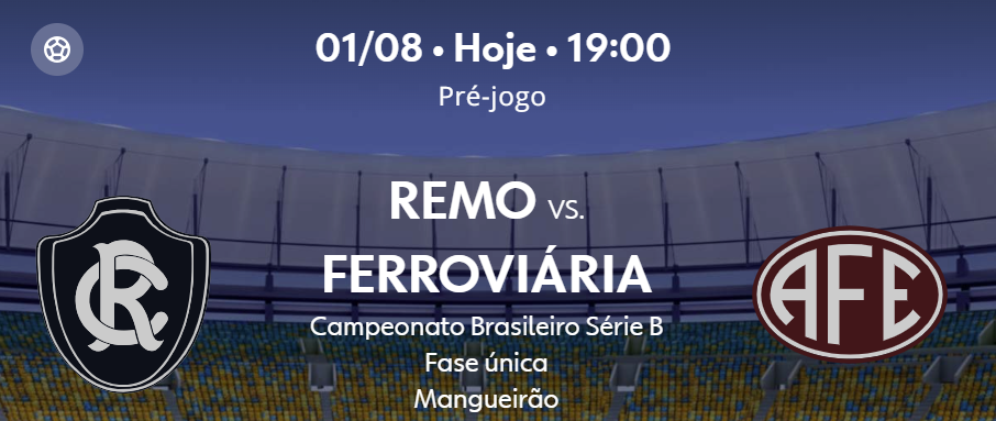 Teste IPTV: Remo x Ferroviária