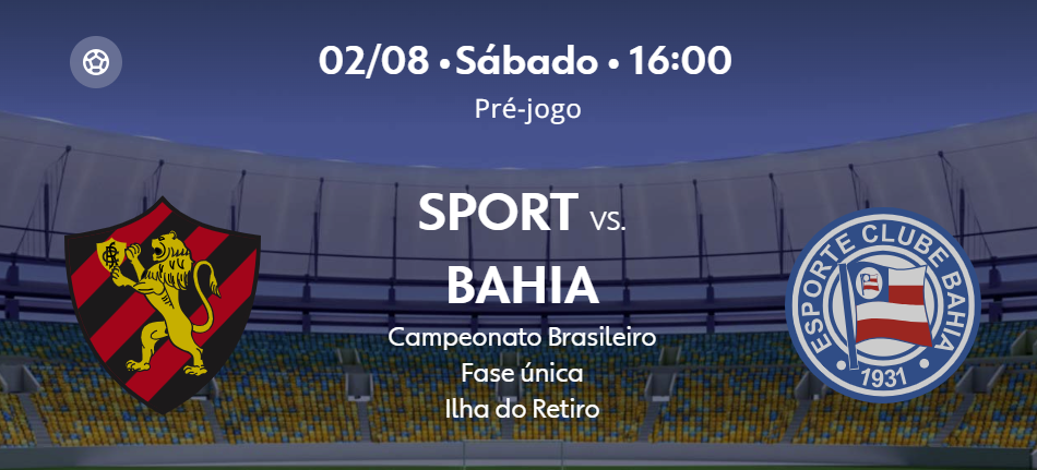 teste IPTV: Sport x Bahia
