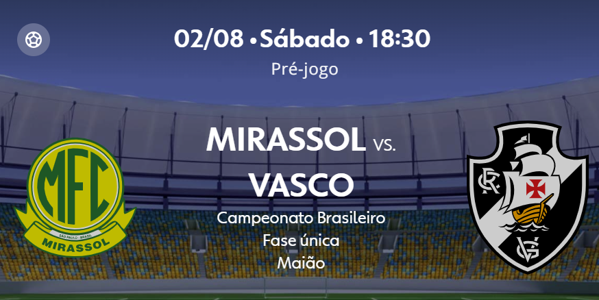 TESTE IPTV: Mirassol x Vasco