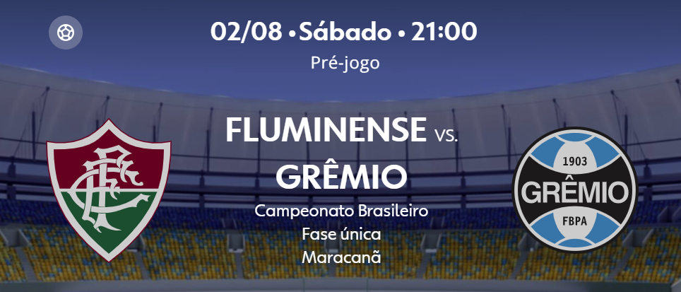 Teste IPTV: Fluminense x Grêmio