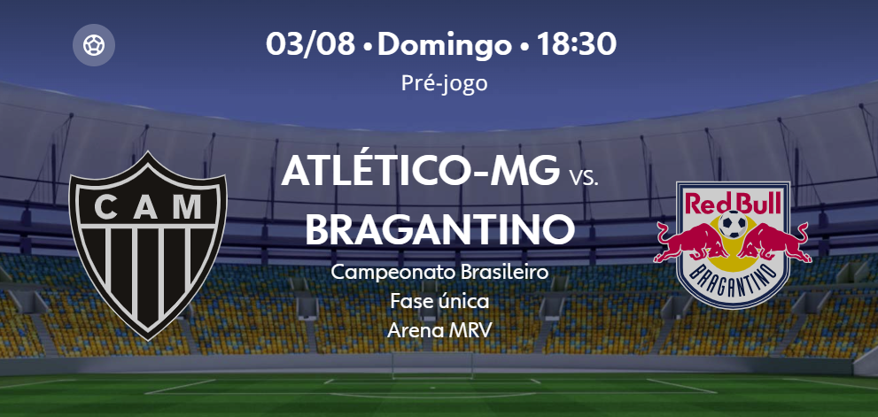 Teste IPTV: Atlético-MG x Bragantino