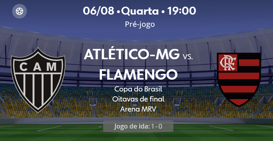 Teste IPTV: Atlético-MG x Flamengo