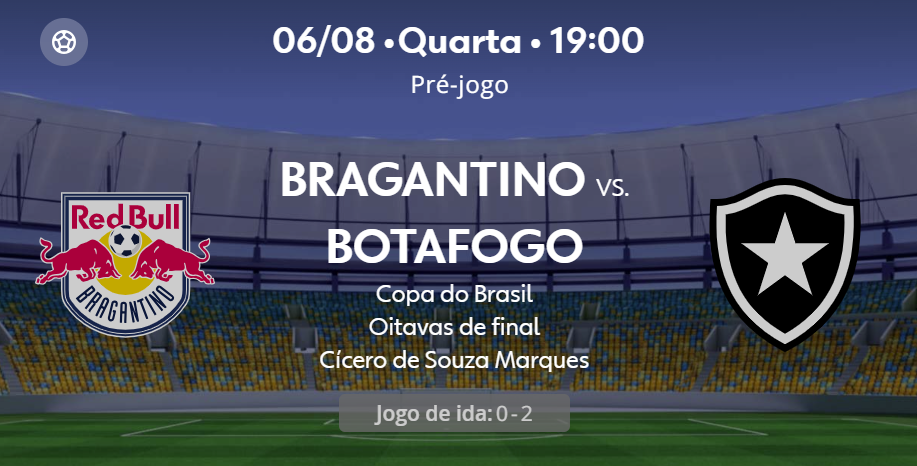 Teste IPTV: Bragantino x Botafogo