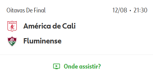 teste iptv: América de Cali x Fluminense