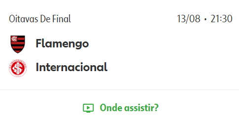 Teste IPTV: Flamengo x Internacional