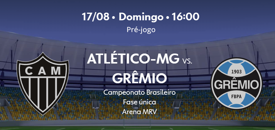 Teste IPTV: Atlético-MG x Grêmio