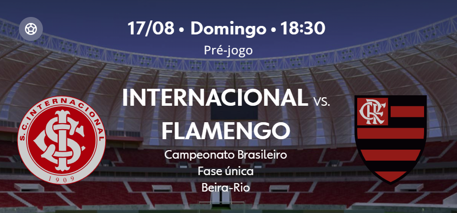 Teste IPTV: Internacional x Flamengo