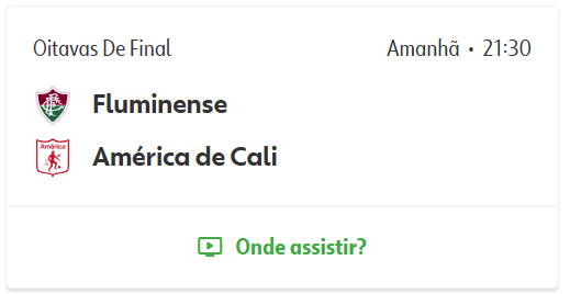 Teste IPTV: Fluminense x América de Cali